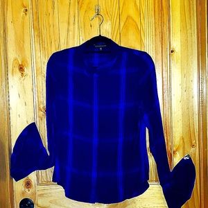 Shirt, Sanctuary, Small, Navy, purple & light blue